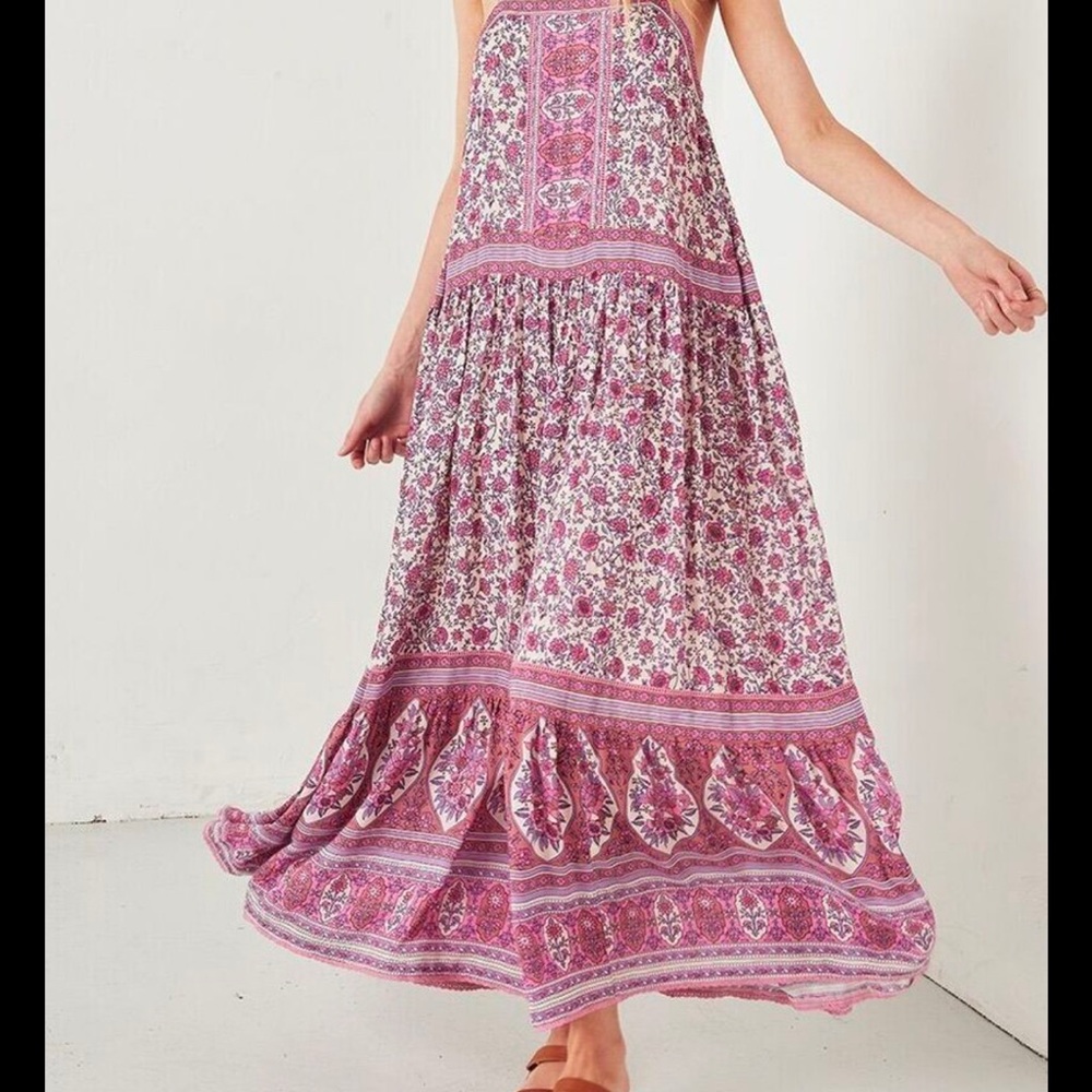 Spell & The Gypsy Collective Lilac Jasmine Strappy Maxi Dress - Picture 2 of 8
